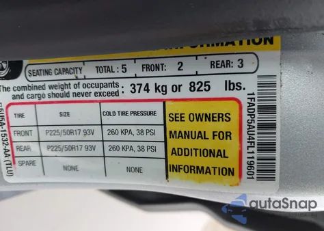 2015 Ford C-Max Hybrid Se z USA, uszkodzony, nr VIN 1FADP5AU4FL119601